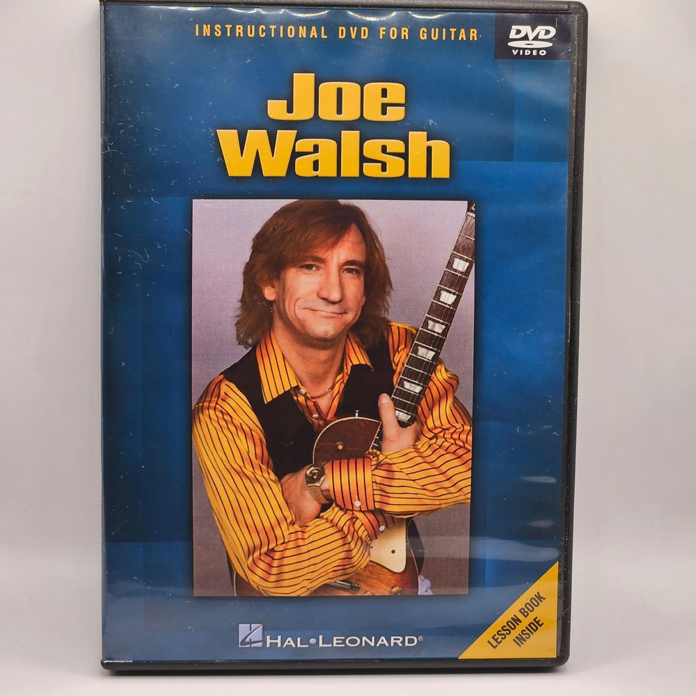 Hal Leonard Joe Walsh Instructional DVD For‎ Guitar Blue Rock Lesson Book
